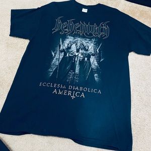 Mens large black behemoth band tee never worn